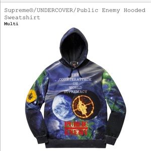 Supreme undercover/ piblic enemy collab Hoodie